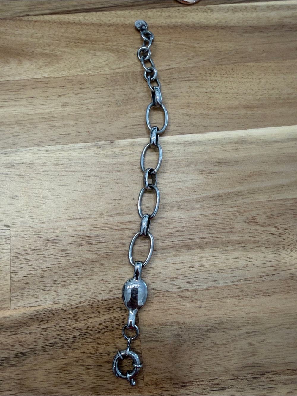 Dyrberg/Kern Silver-Tone Teardrop Crystal Link Bracelet - Picture 4 of 4